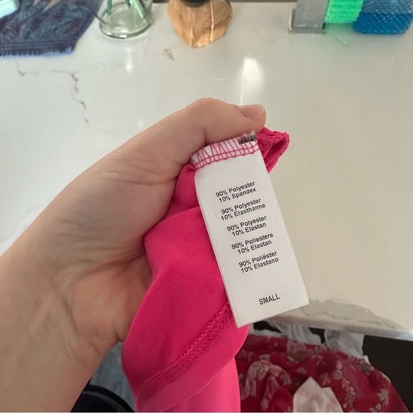 3/$20⚡️ Urban Outfitters Project Social Tee Neon Pink Stretchy Turtle Neck Top - Picture 8 of 11